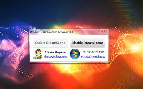 Window 7 dreamscene activator
